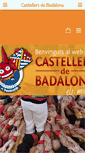 Mobile Screenshot of castellersdebadalona.cat