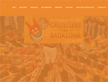 Tablet Screenshot of castellersdebadalona.cat